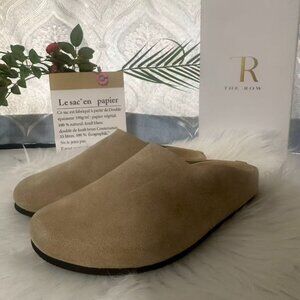 The Row Tan Suede Women's Sandals